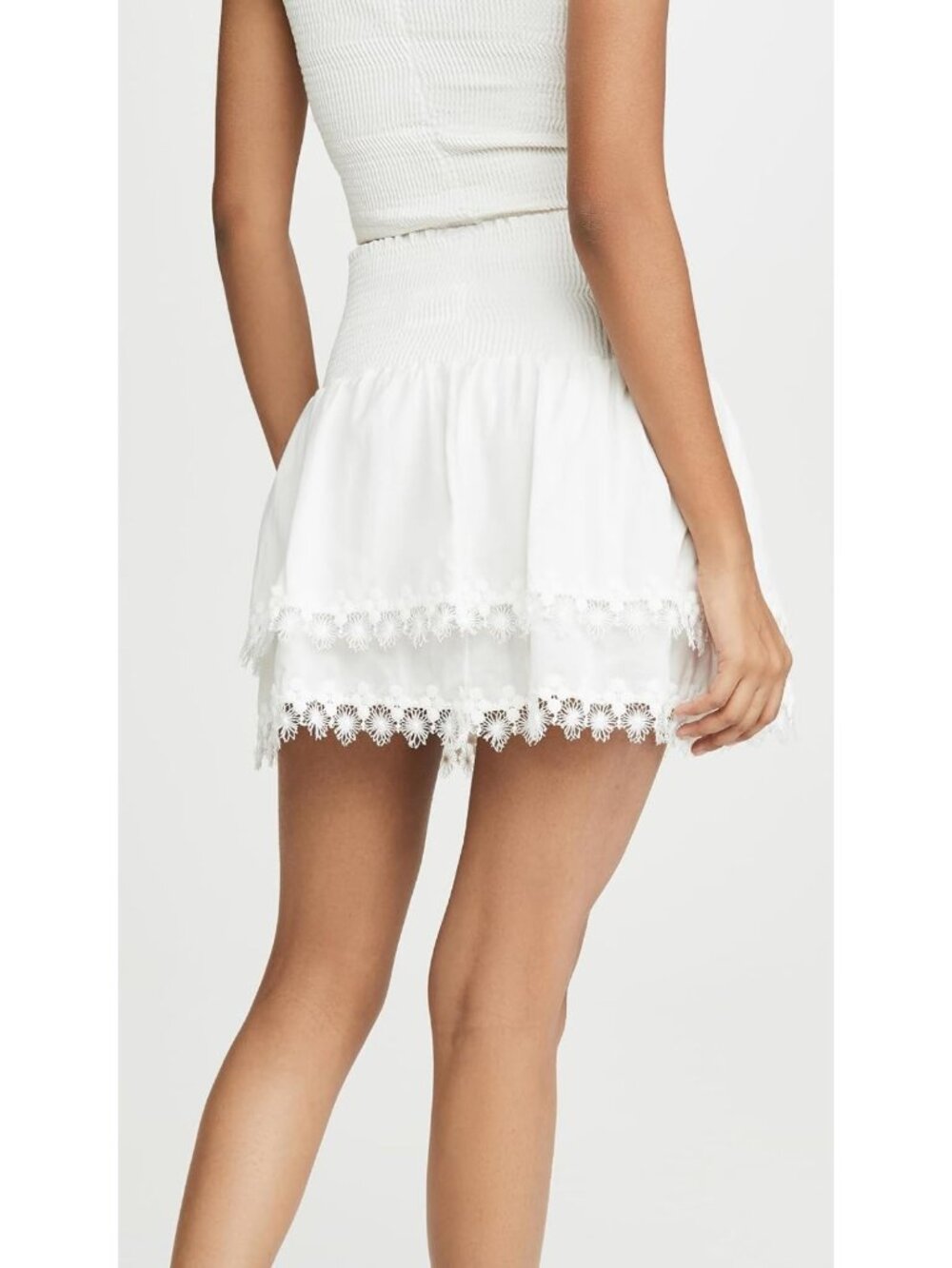 Chic Women's Ruffle Mini Skirt - Flirty Summer Style, Perfect for Casual Outings - Picture 3 of 6